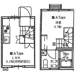 グラバーレジデンス可部 1LDKの間取図画像
