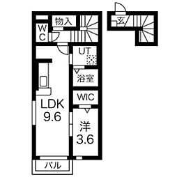 グランクラス 1LDKの間取図画像