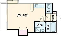フォレストハイム新屋敷 ワンルームの間取図画像