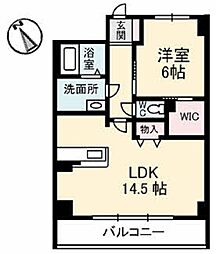 ヴィラシーンABE 1LDKの間取図画像