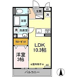 間取図画像 1LDK
