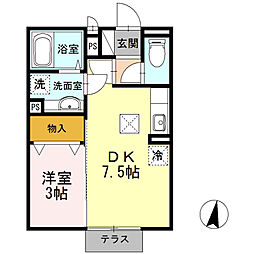 ゆう・こうぽ 1DKの間取図画像