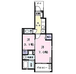 ソル・アランテ 2Kの間取図画像