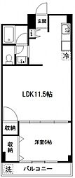 サアラ成増 4階1LDKの間取り