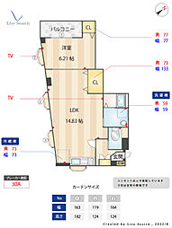 ツインリッチ高取 1LDKの間取図画像
