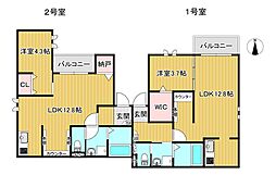 storia次郎丸 1LDKの間取図画像