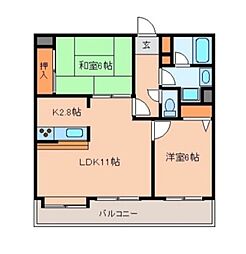 間取図画像 2LDK