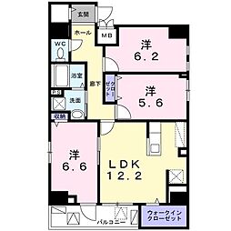 Ｍａｙ　Ｆａｉｒ 12階3LDKの間取り