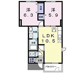 間取図画像 2LDK