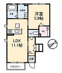 間取図画像 1LDK