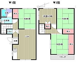 泰正土師借家 1階4LDKの間取り