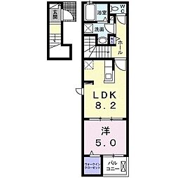 ザ・ビレッジグリーン宇多津3 1LDKの間取図画像