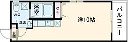 マーヴェリック堺東 ワンルームの間取図画像