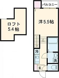 modernpalazzo 西時津A棟 1SKの間取図画像
