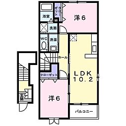 ステラ館 2LDKの間取図画像