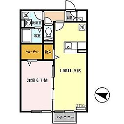間取図画像 1LDK