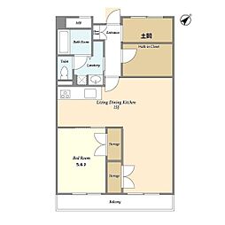 ローズガーデン 3DKの間取図画像