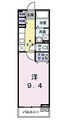 間取図画像 1K