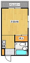 サンピア三滝 ワンルームの間取図画像