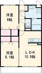 FlowerConcordia 2LDKの間取図画像
