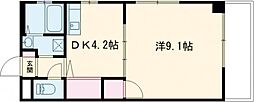 セーヌ川中 1DKの間取図画像