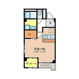 ファイブシティ ワンルームの間取図画像