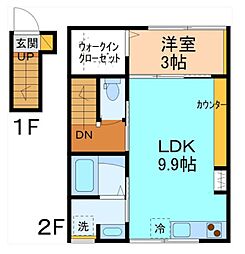 S-FLAT 1LDKの間取図画像