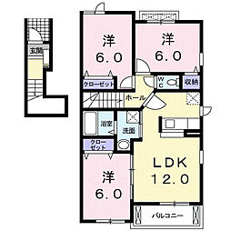 サンフラワーE 3LDKの間取図画像