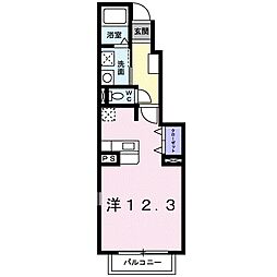 アルコイリス ワンルームの間取図画像