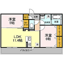間取図画像 2LDK
