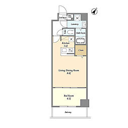 アルファコート常盤台3 1階1LDKの間取り