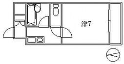 Fビル井口 1Kの間取図画像