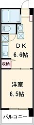 アイビスつくばガーデンコート 1DKの間取図画像