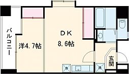 アーバンパーク水前寺公園 1LDKの間取図画像