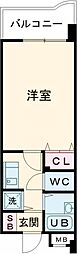 Y.Kハイツ相生町 1Kの間取図画像