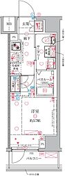 CREVISTA横浜関内 1Kの間取図画像