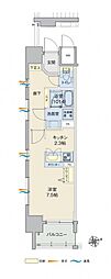 ラルウェンディ縮景園前イースト 1Kの間取図画像