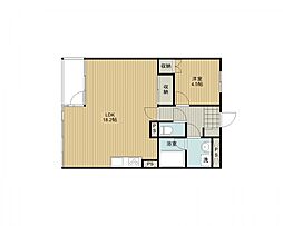 JR高崎線 行田駅 徒歩8分の賃貸マンション 3階1LDKの間取り