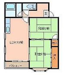 ソレイユ2 2LDKの間取図画像
