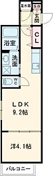 e-house羽曳野 1LDKの間取図画像