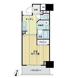 フィットエル仙台一番町 1Kの間取図画像