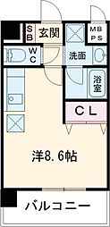コンフォートU ワンルームの間取図画像