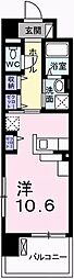 クレール姫路 ワンルームの間取図画像