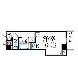 プレサンス京都清水 1Kの間取図画像