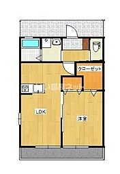 プルマージュ 1LDKの間取図画像