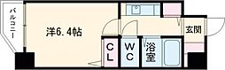 YKハイツ桜町 1Kの間取図画像