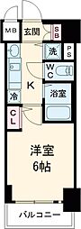 プレサンス神戸西スパークリング ワンルームの間取図画像