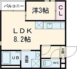 G-smart Charmant(シャルマン) 1LDKの間取図画像