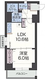 シェリーグランデ 1LDKの間取図画像