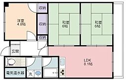 メゾンあおきII 406 4階3LDKの間取り